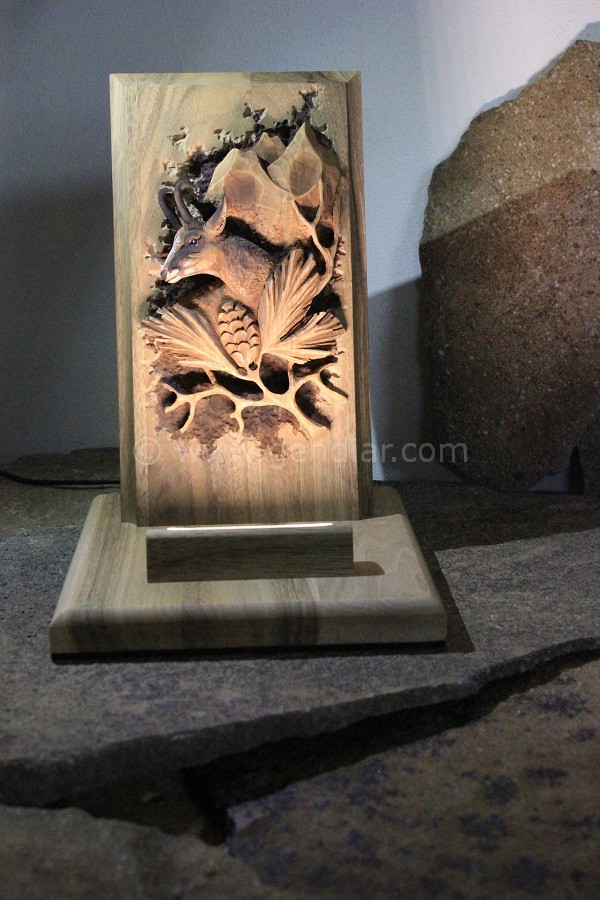 Carving in wood for hunting room, Krásna rezba do dreva pre poľovníka